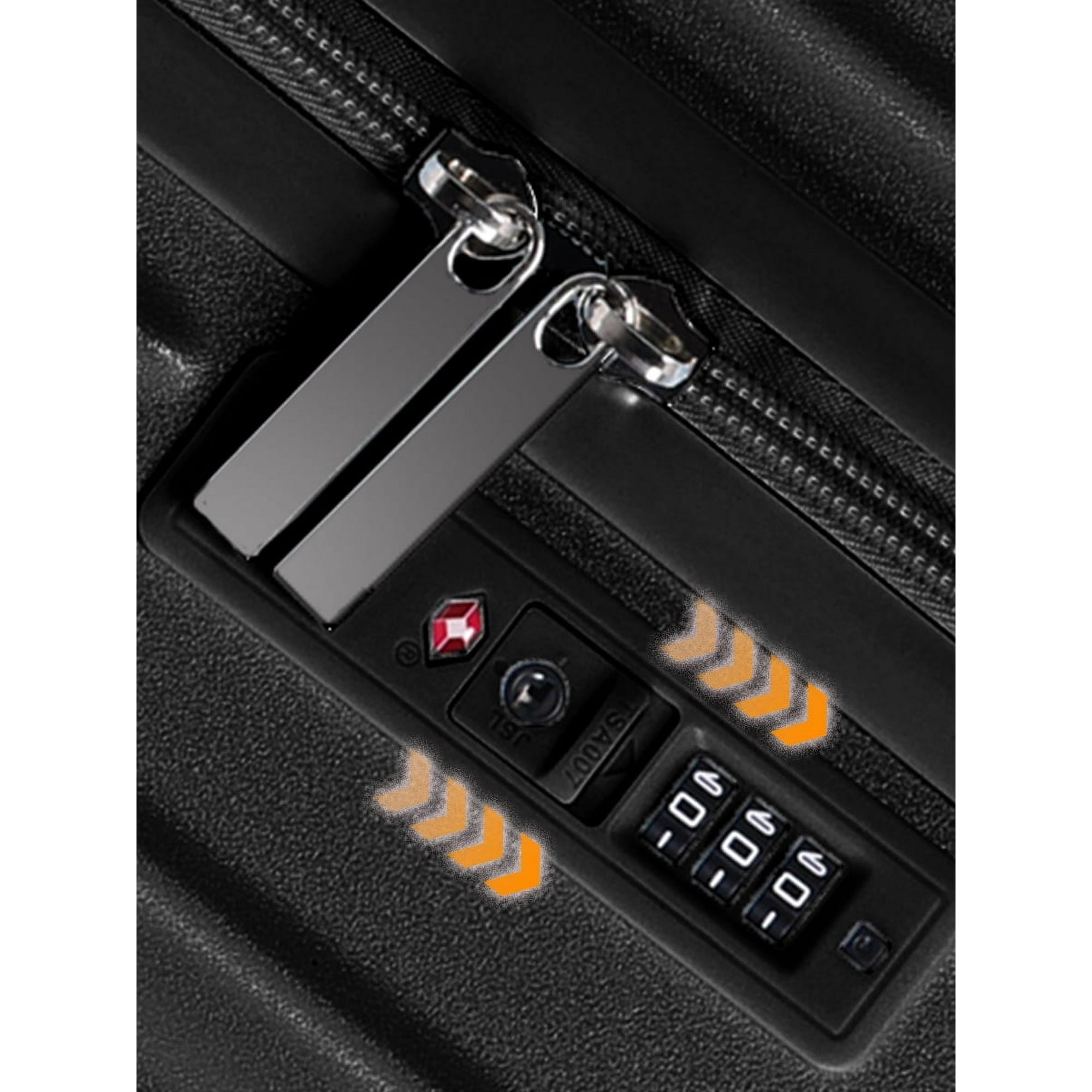 Luggage Sets 2 Pieces PC ABS Hardside Carry On Suitcase with Spinner Wheels TSA Lock 20 28 inch Black