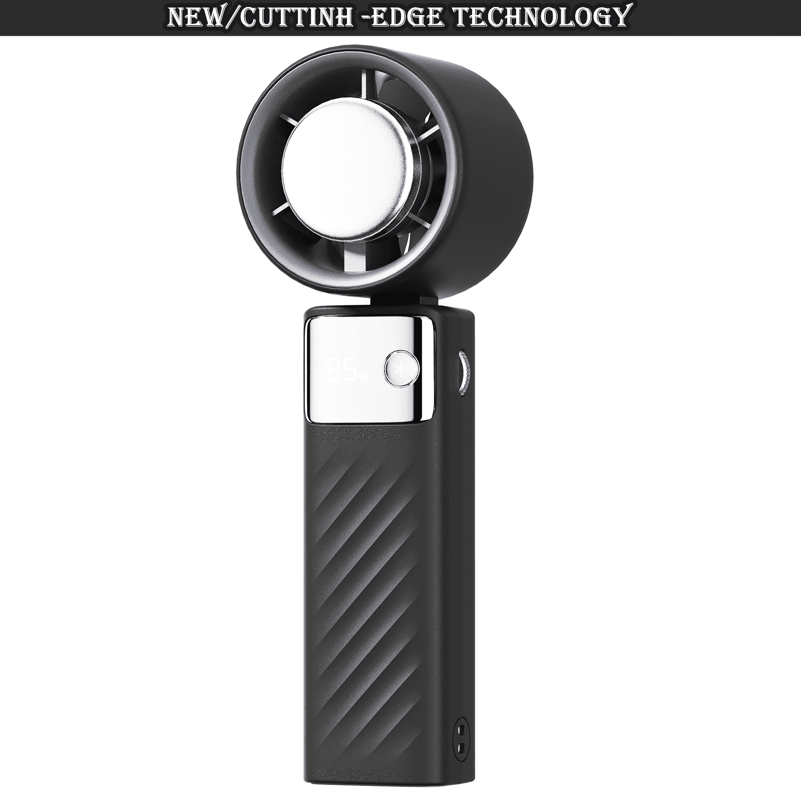 Juyafio Cutting-Edge Tech with 199 Speed Cooling Portable Small Fan&Handheld Fan,Foldable Desktop Fan,4000mAh, USB Rechargeable And Quiet Personal Fan For Home, Office, Travel & Outdoor Use (Black)
