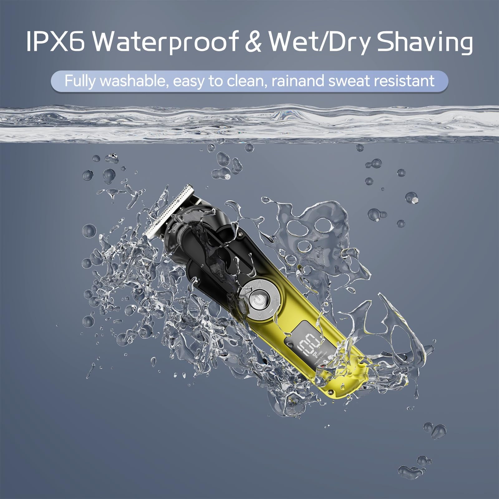 Juyafio New Upgrade 6-in-1 Hair Clippers Kit,Beard Trimmer for Men/Electric Razor,Body Hair Trimmer,Nose Hair Groomer,Cordless Precision Shave Kit,Waterproof USB Rechargeable