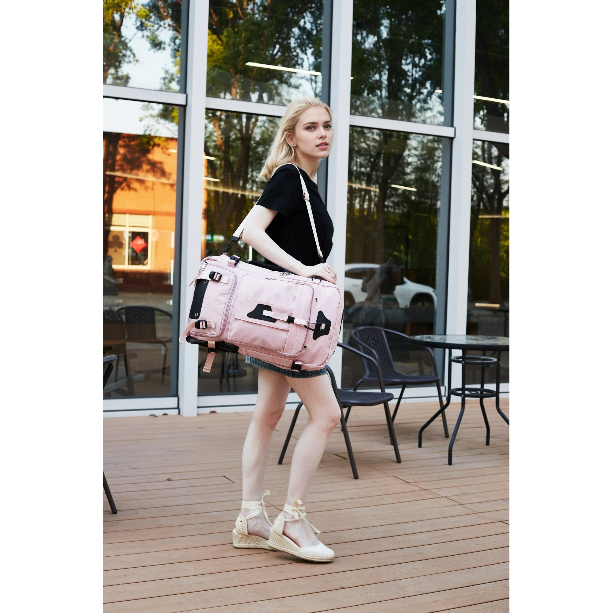 Travel Backpack 50L New Premium - Unisex Extra Large Laptop Backpack for Hiking, Climbing & Business Trips, Waterproof,Pink