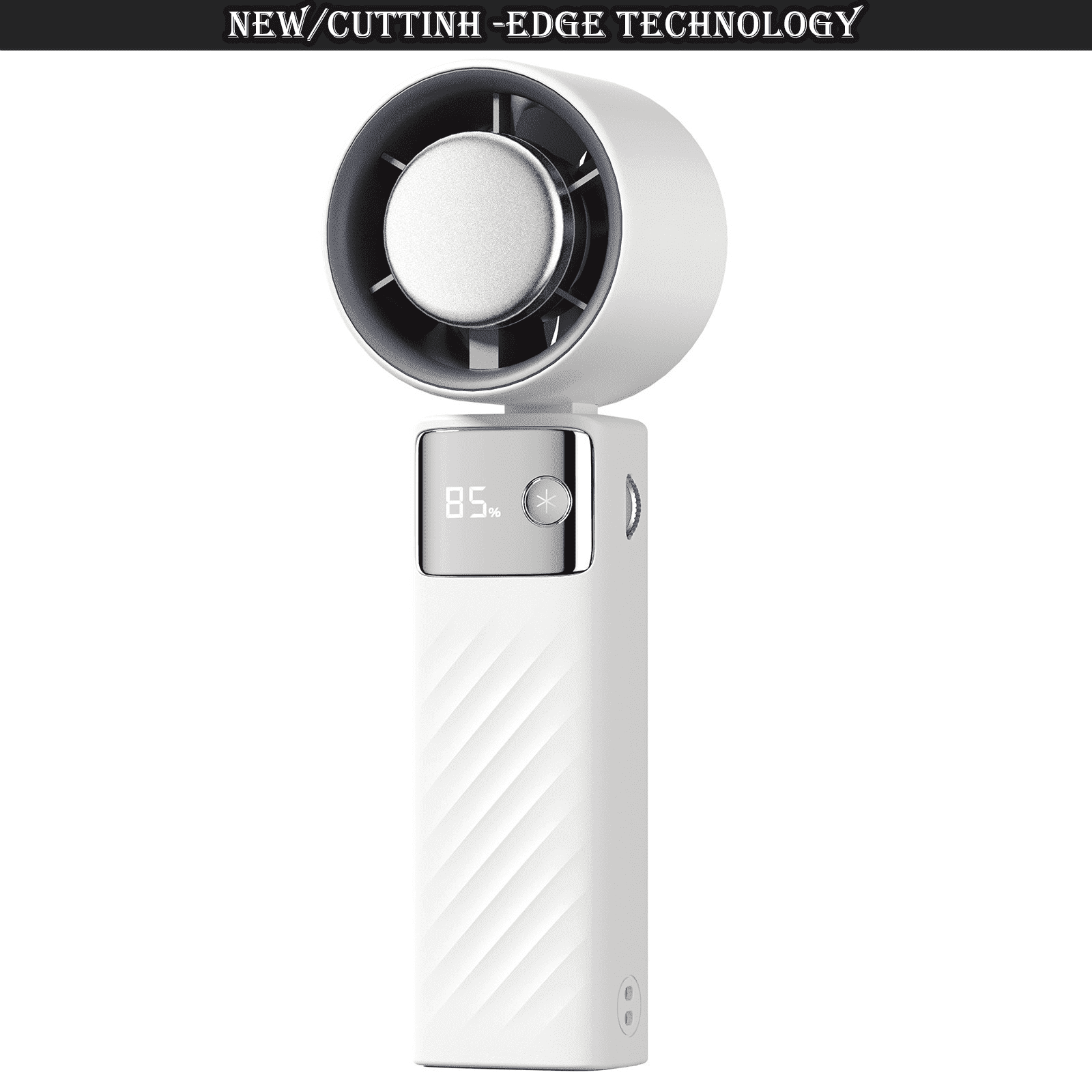 Juyafio Cutting-Edge Tech with 199 Speed Cooling Portable Small Fan&Handheld Fan,Foldable Desktop Fan,4000mAh, USB Rechargeable And Quiet Personal Fan For Home, Office, Travel & Outdoor Use (White)